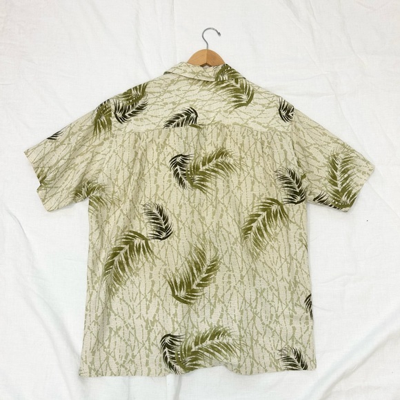 Mens Tasso Elba Island Tropical Print Button Down Shirt - Picture 3 of 8